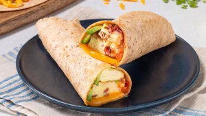 Burrito desayuno integral alto en proteína