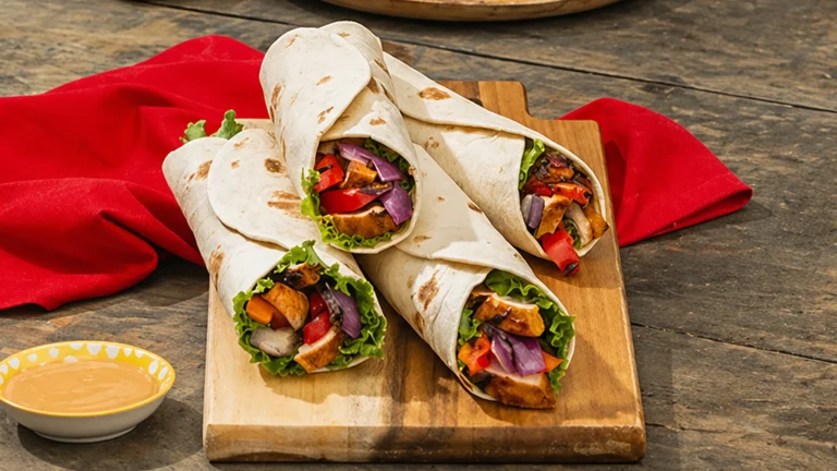 Wrap de pollo a la plancha con salsa BBQ Mission